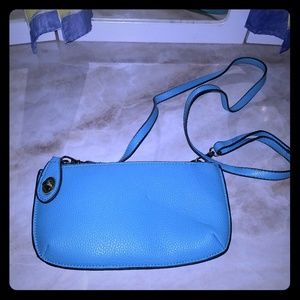 Blue crossbody bag